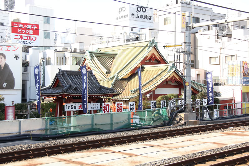 御徒町から見た摩利支天 徳大寺
