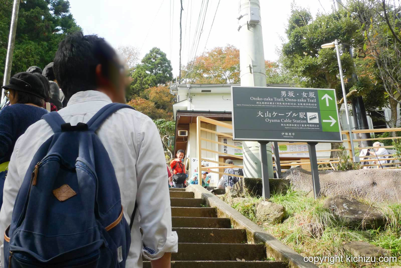 大山ケーブルカー待ち２
