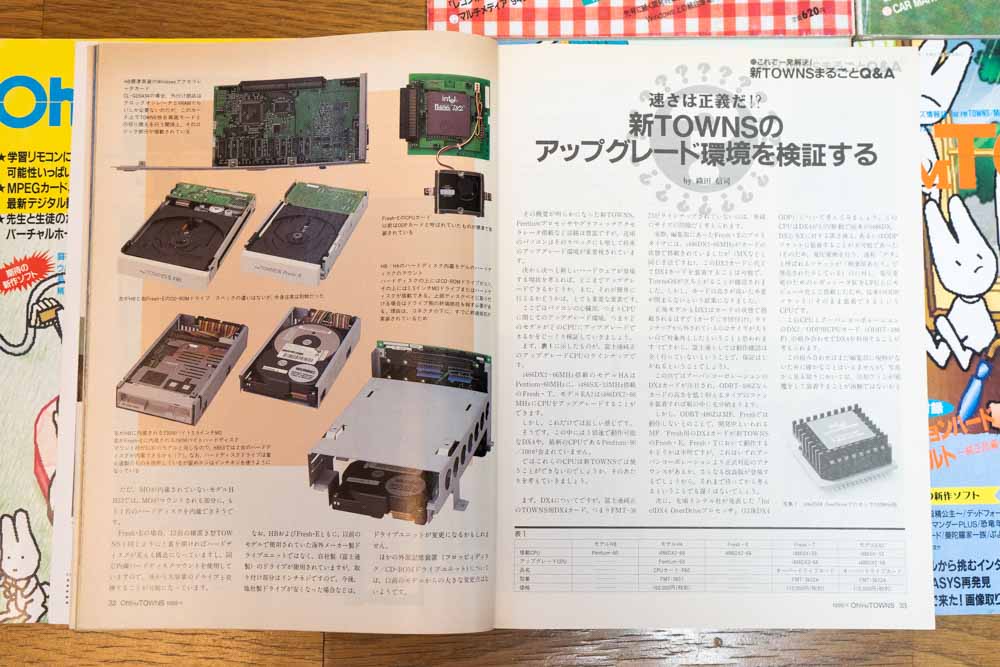 新TOWNSの分解記事 ドライブ類