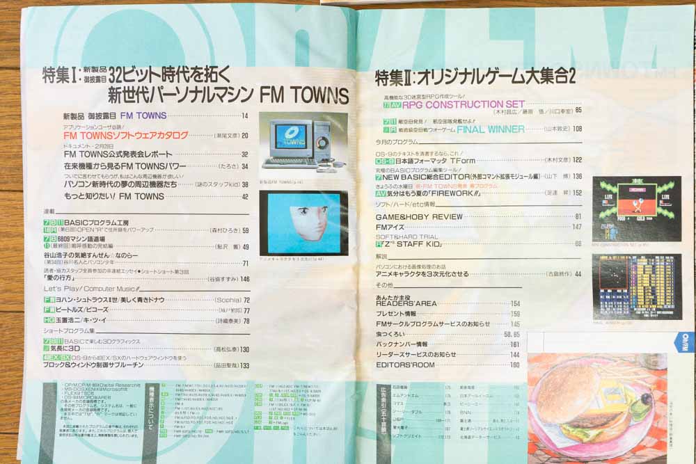 oh!fm1989年4月の目次