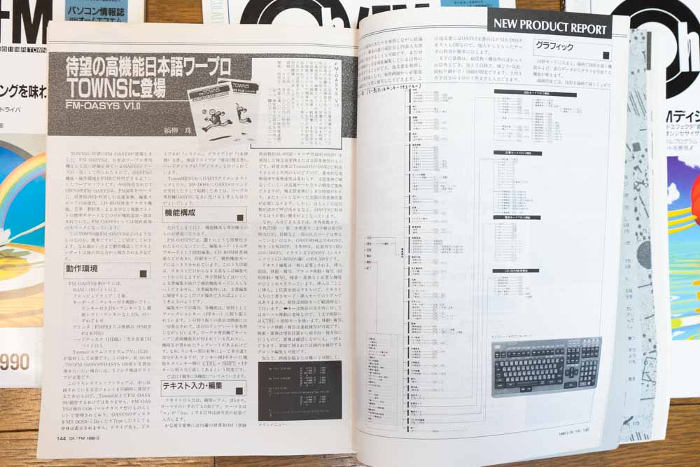TOWNS用ワープロソフトOASYS