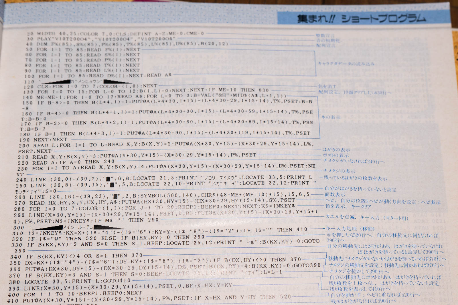 プログラム解説 